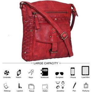 Leather crossbody bag women Genuine leather, NEW